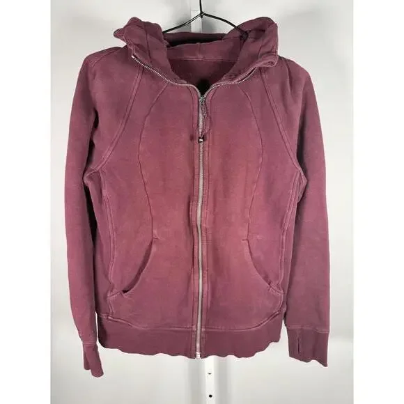 Lululemon Scuba Hoodie *Light Cotton Fleece Arctic Plum Size 10 - Picture 2 of 8